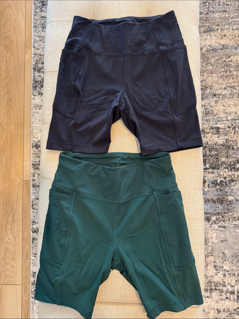 Women’s Performance Bike Shorts - Green & Black